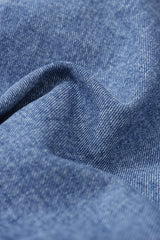 Denim Asymmetrical Pocket Shorts