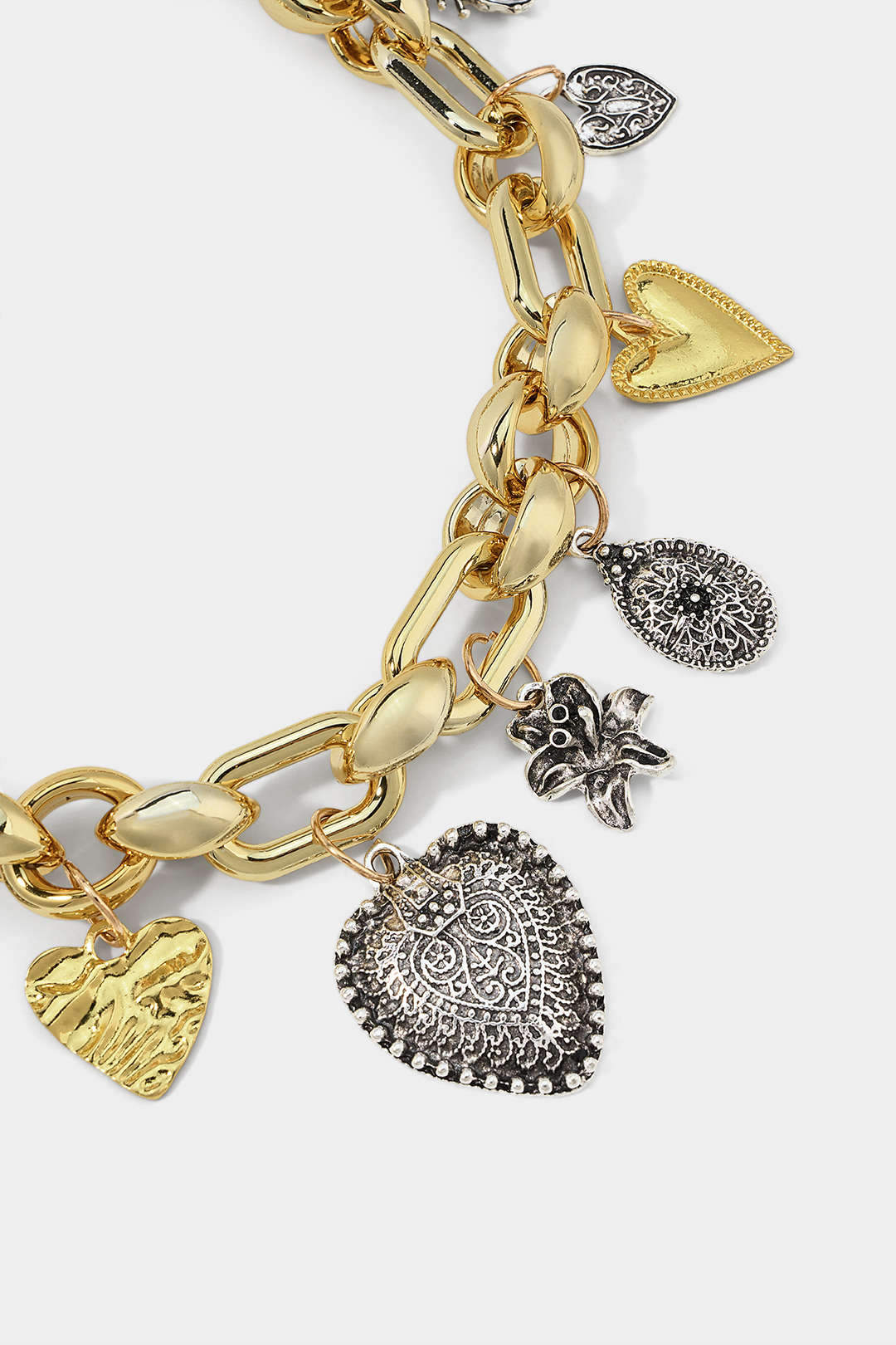 Alloy Rhinestone Pendant Necklace