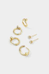 Alloy Round Rhinestone Earrings