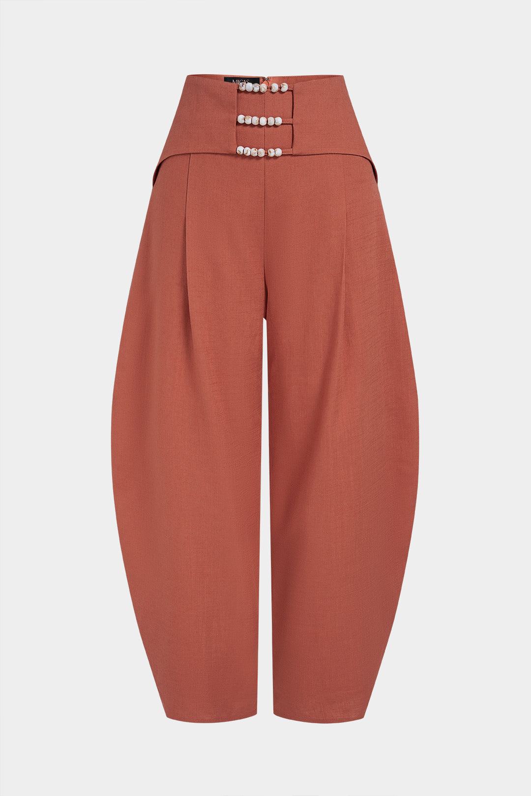 Beaded High Waist Wide Leg Pants