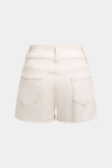 Denim Pocket High Waist Shorts