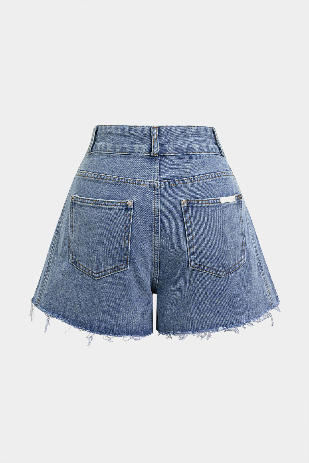 Denim Ripped Wide Leg Shorts