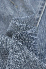 Denim Patchwork Plaid Barrel Jeans