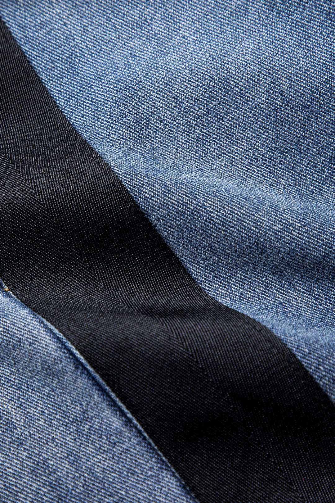 Bow Tie Patchwork Pocket Straight Leg Jeans