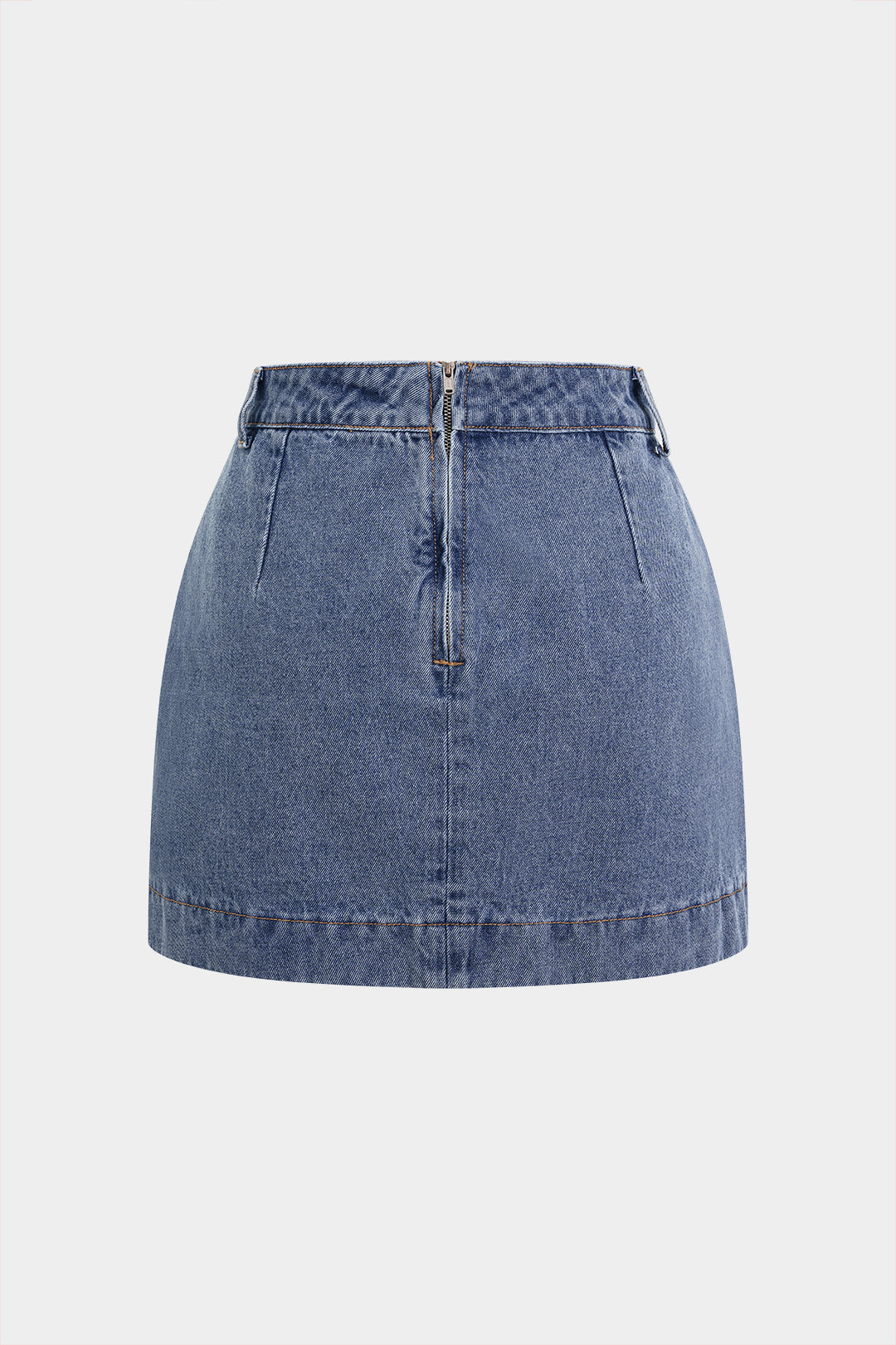 Denim Asymmetrical Skirt
