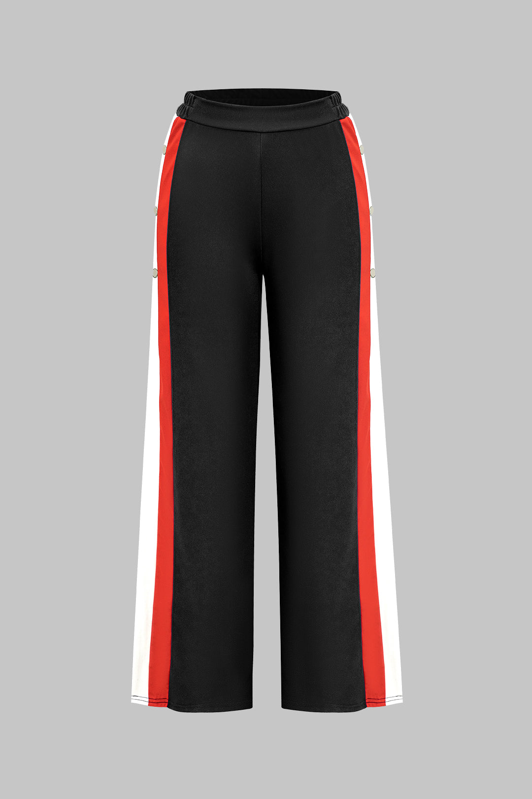 Color Block Wide Leg Trousers