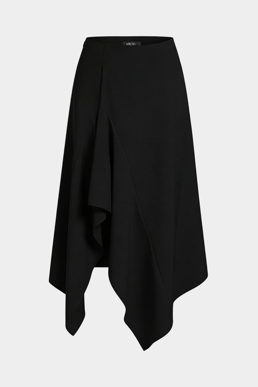 Asymmetrical Hem High Waist Skirt