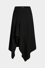 Asymmetrical Hem High Waist Skirt