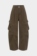 Denim Ruched Pocket Jeans