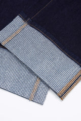 Denim Rhinestone Decor Zipper Straight Jeans