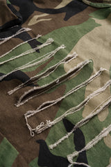 Camo Destroyed Cargo Shorts