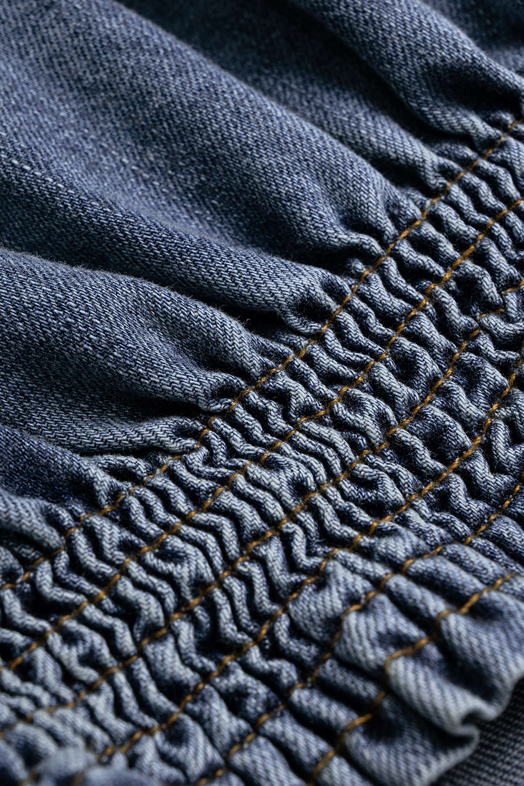 Denim Button Pocket Short Sleeve Shirt And Skirt Set