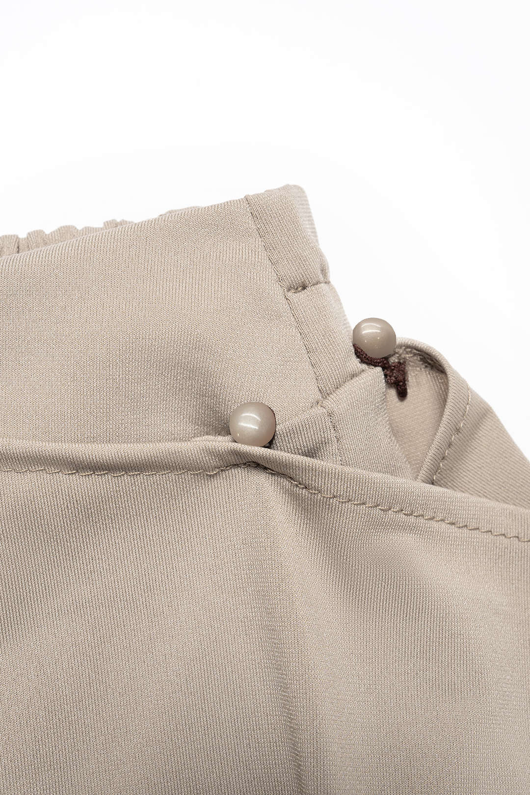 Asymmetrical Ruched Tie-Up Wide Leg Pants