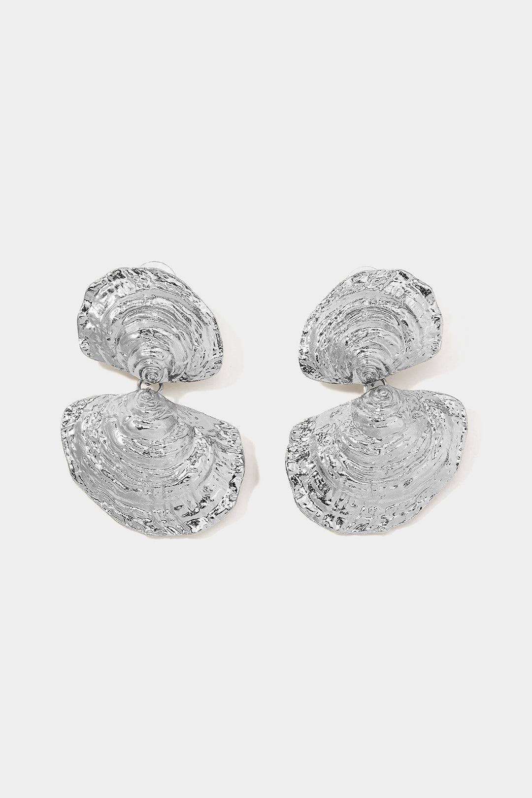 Alloy Scallop Earrings
