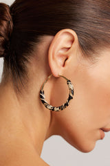 Alloy Leopard Print Earrings