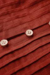 Button Ruched Tie-Up Cami Top