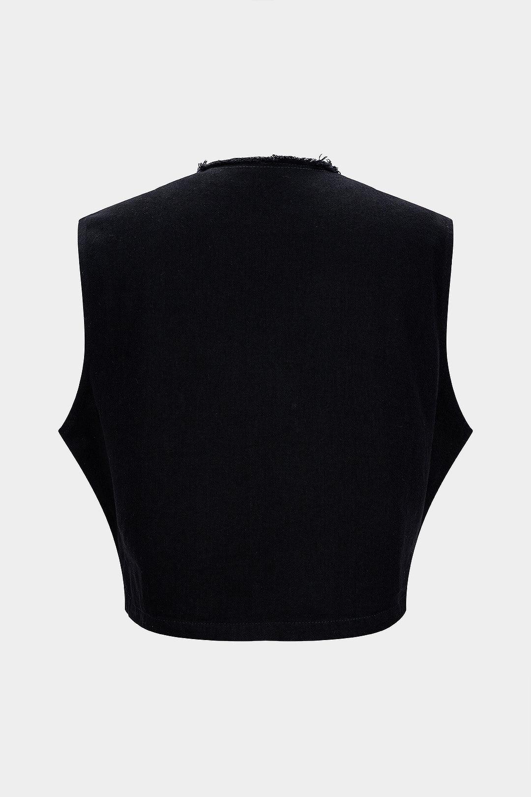 Denim Metallic Eyelet Vest