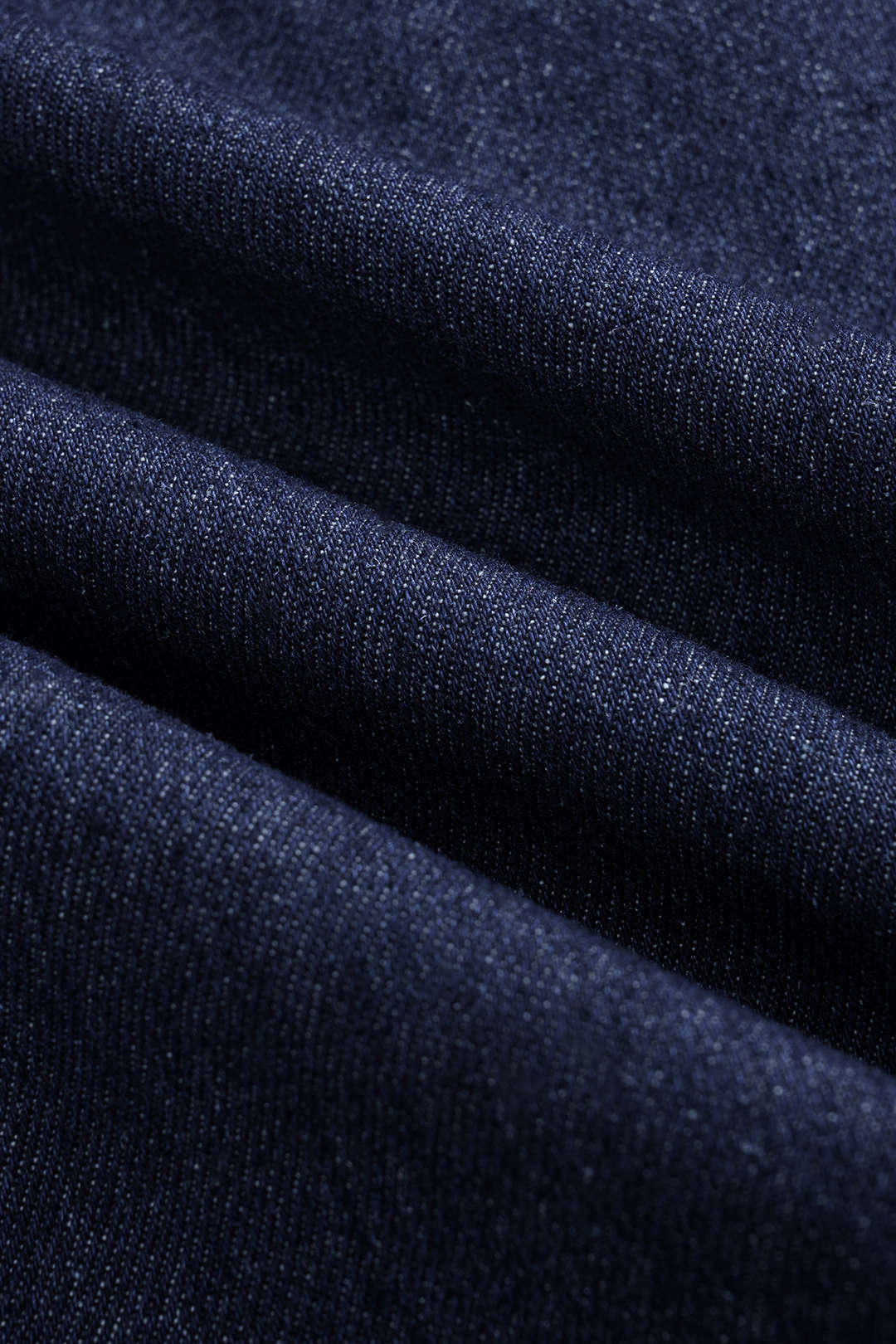 Denim Ruffle Button Long Sleeve Shirt