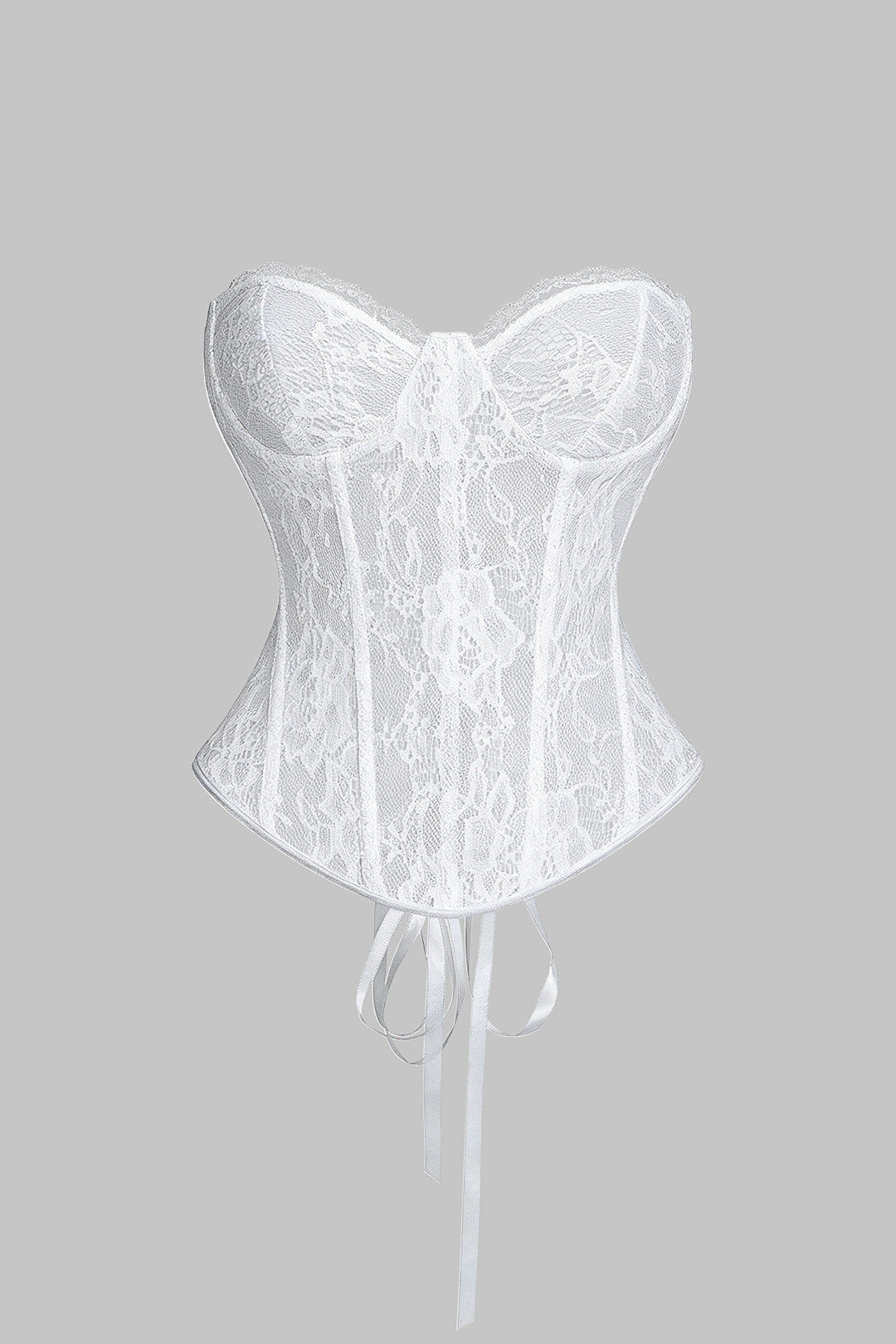 Bustier Backless Tie Corset Top