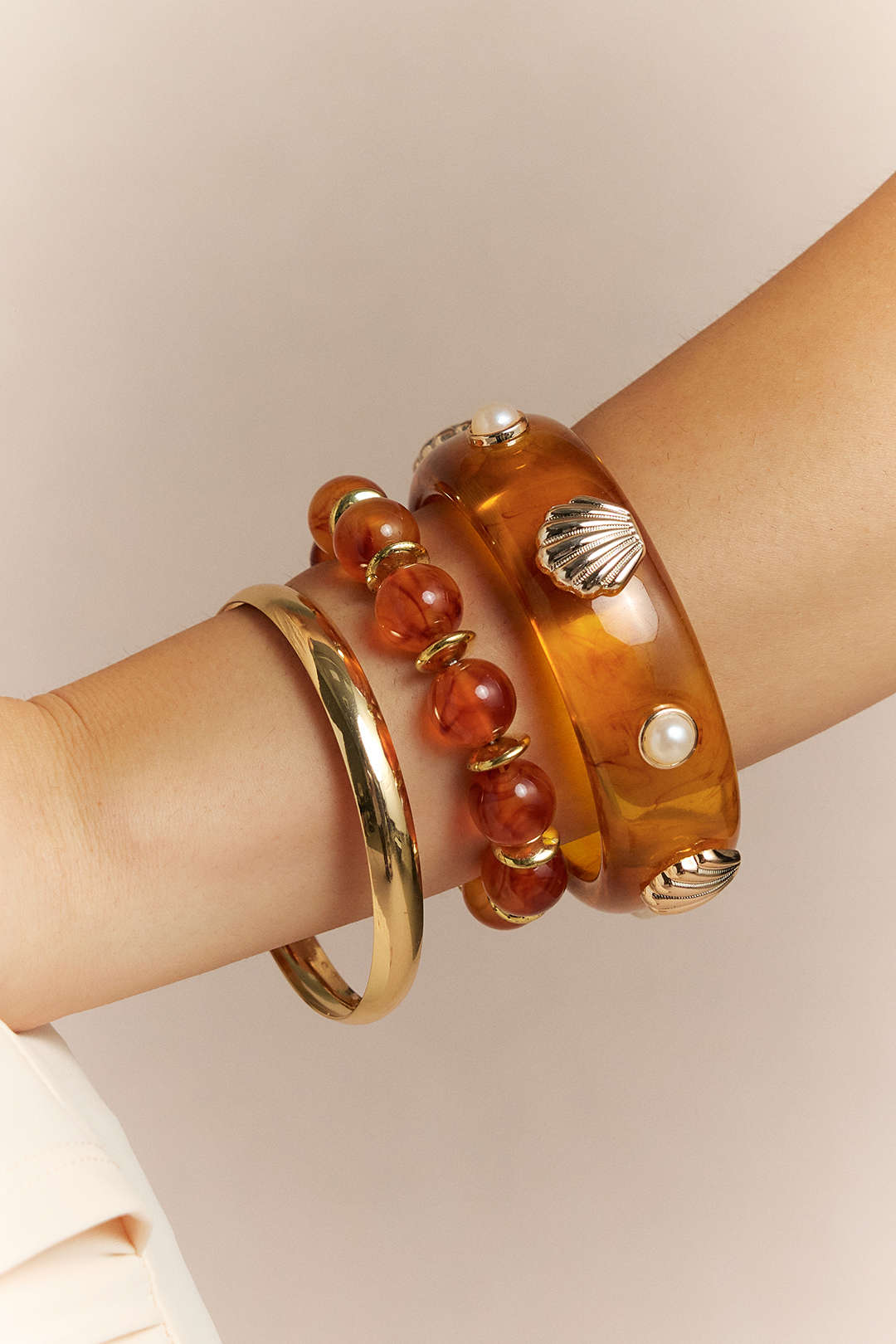 Alloy Shell Beaded Bracelets