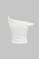 Basic Asymmetrical Twist Sleeveless Top