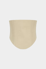 Belted Tie Back Shoulder Pads Sleeveless Mini Dress