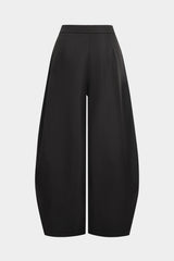 Asymmetrical Zipper Wide Leg Pants