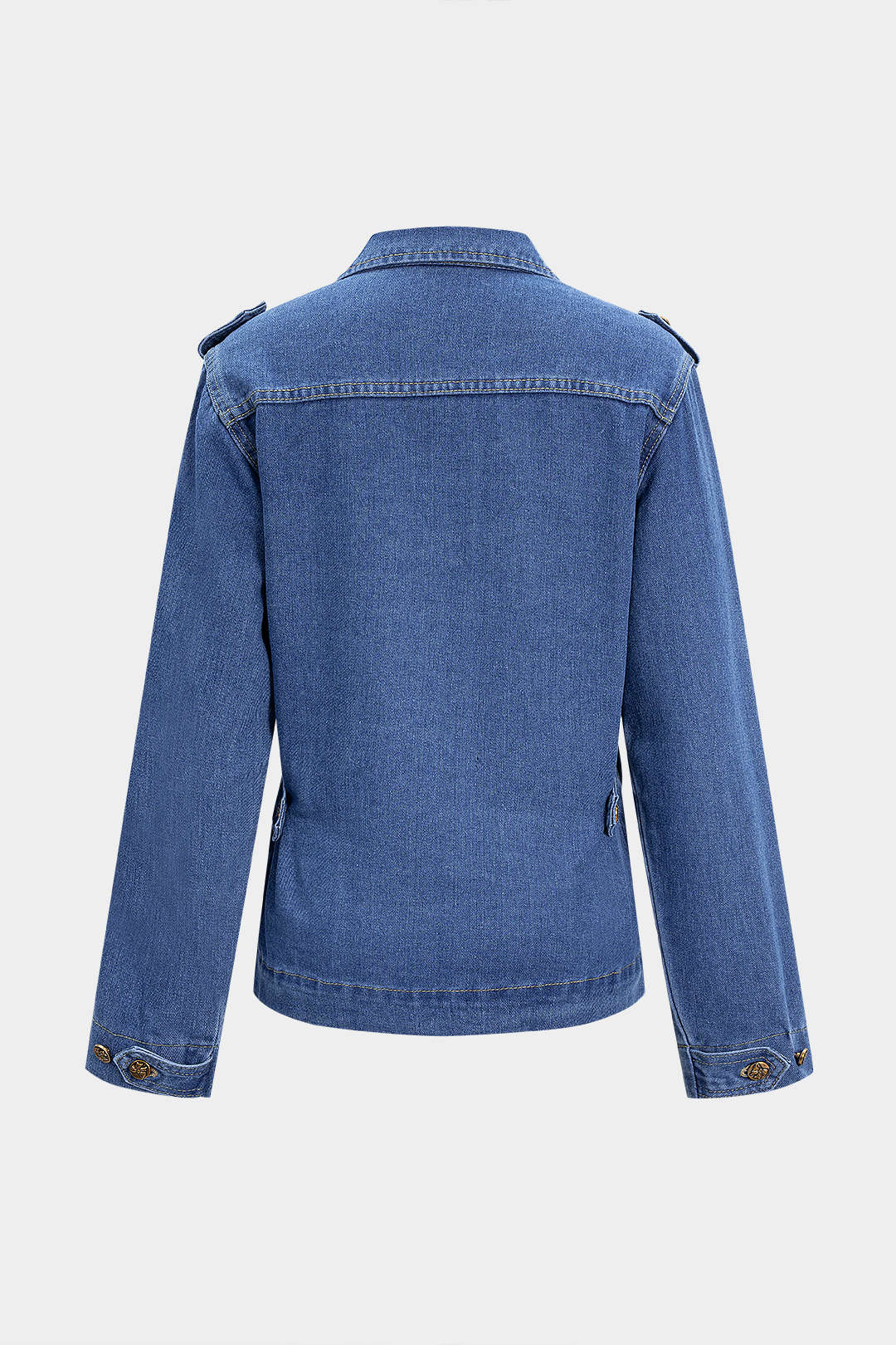 Denim Button Pocket Outerwear