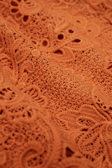 Cut Out Tie-Up Scalloped Hem Shorts