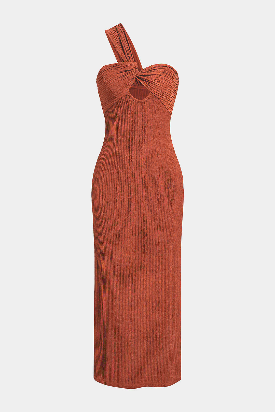 Asymmetrical Cut Out Sleeveless Maxi Dress