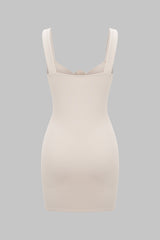 Braided Cut Out Sleeveless Mini Dress