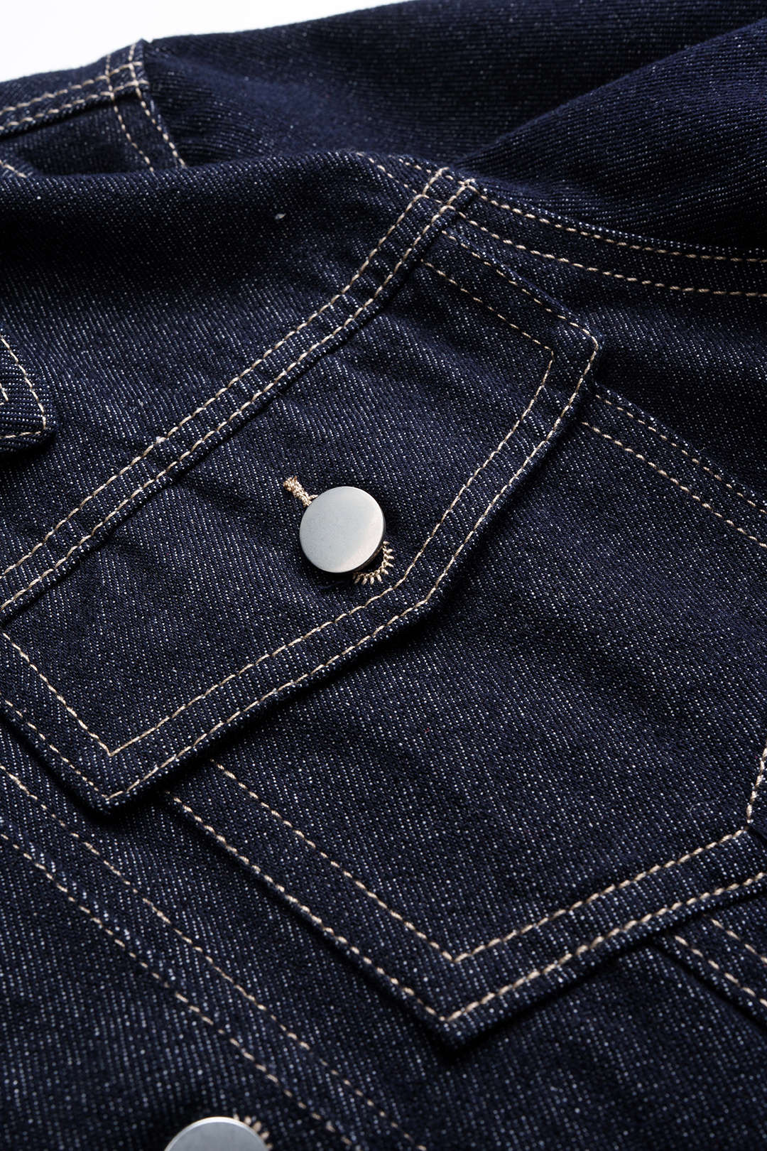 Denim Buttoned Pocket Outerwear