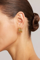 Alloy C-Shaped Irregular Earrings