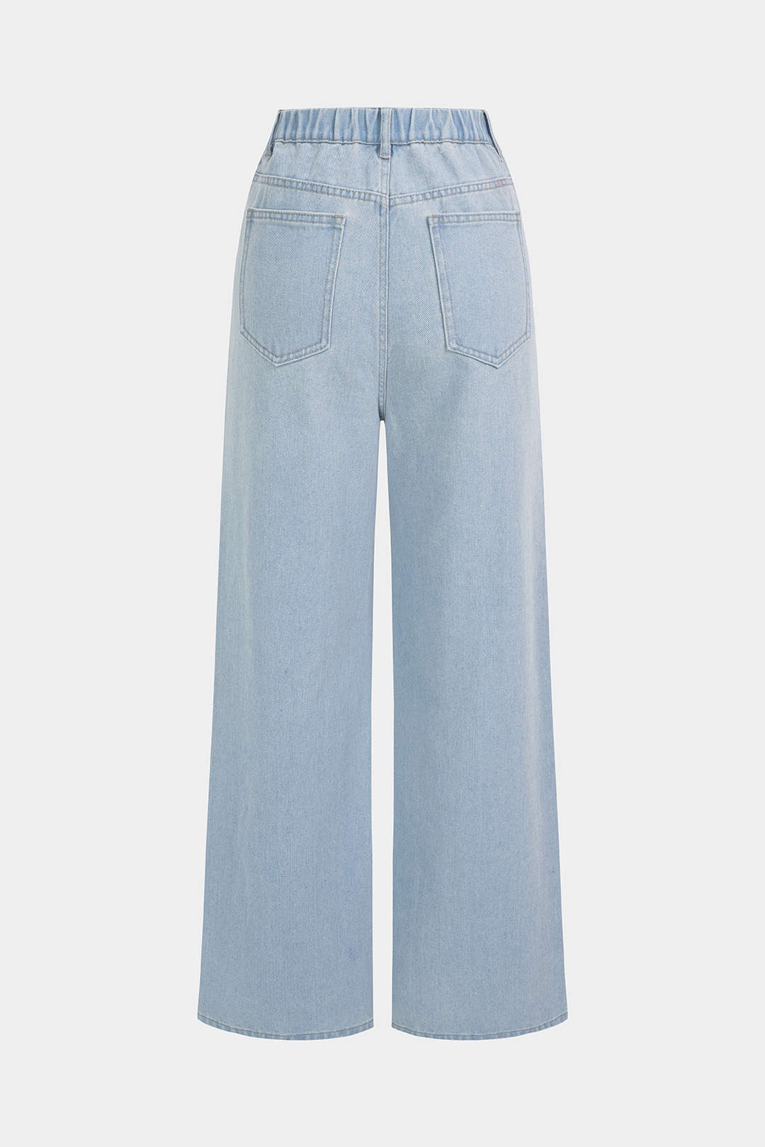 Denim Pocket Straight Leg Jeans