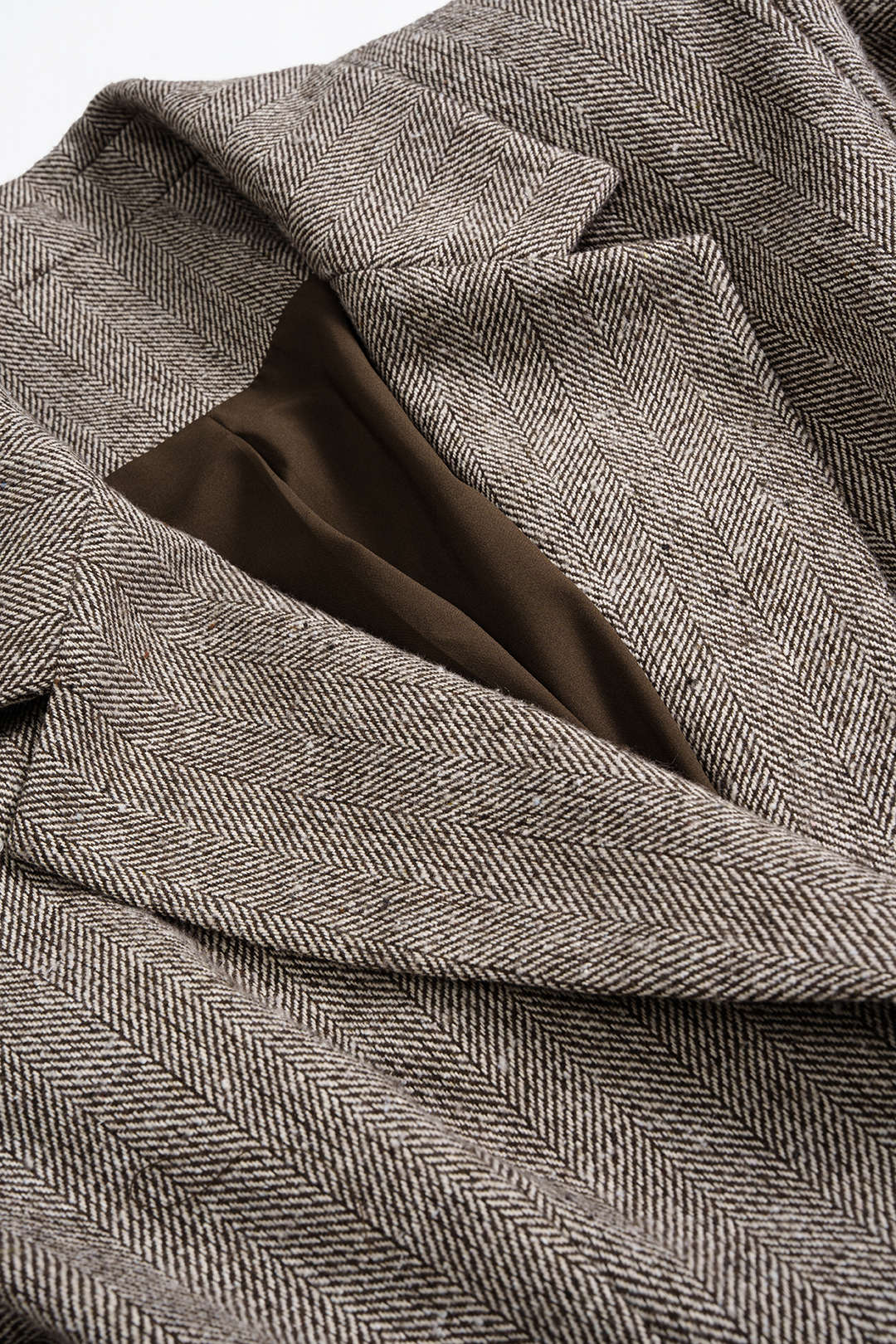 Button Notched Lapel Belted Blazer