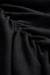 Denim Patchwork Ruched Skirt