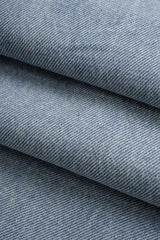 Denim Frayed Pocket Barrel Jeans