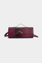 Crocodile Skin Pattern Faux Leather Clutch Bag