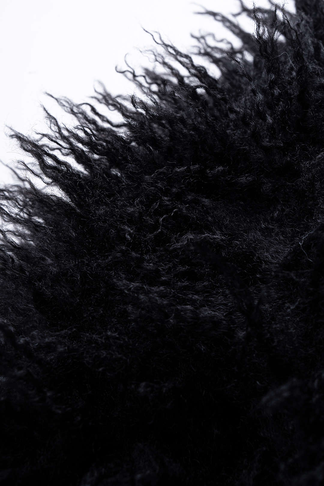 Basic Lamb Wool Collar Drawstring Belt Buckle -Padded Puffer
