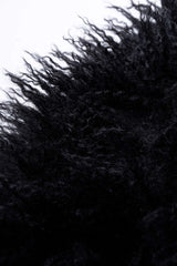 Basic Lamb Wool Collar Drawstring Belt Buckle -Padded Puffer