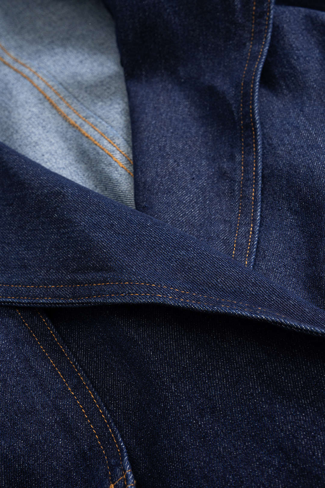 Denim Belted Asymmetrical Outerwear