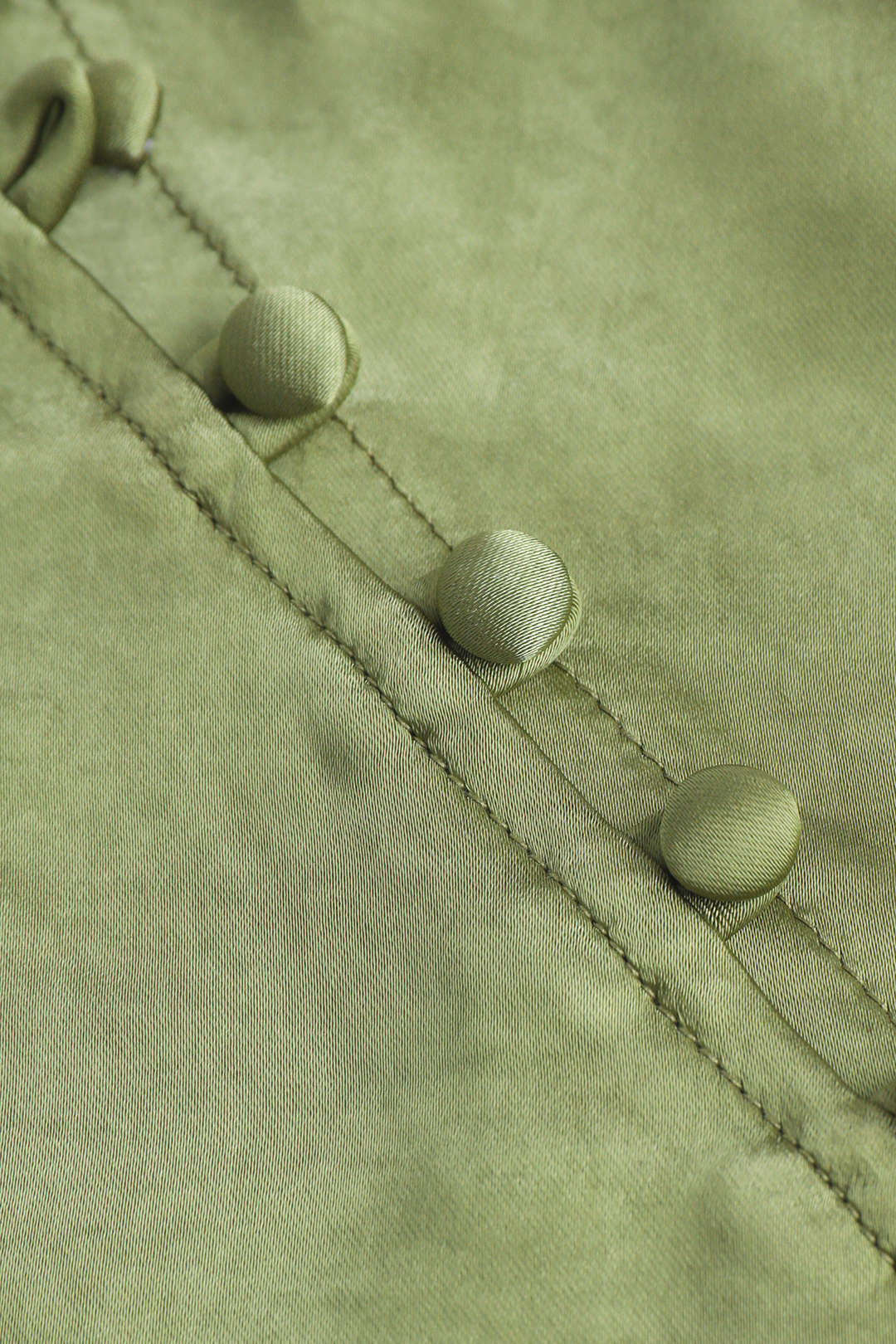 Asymmetric Hem Split Button Decor Skirt