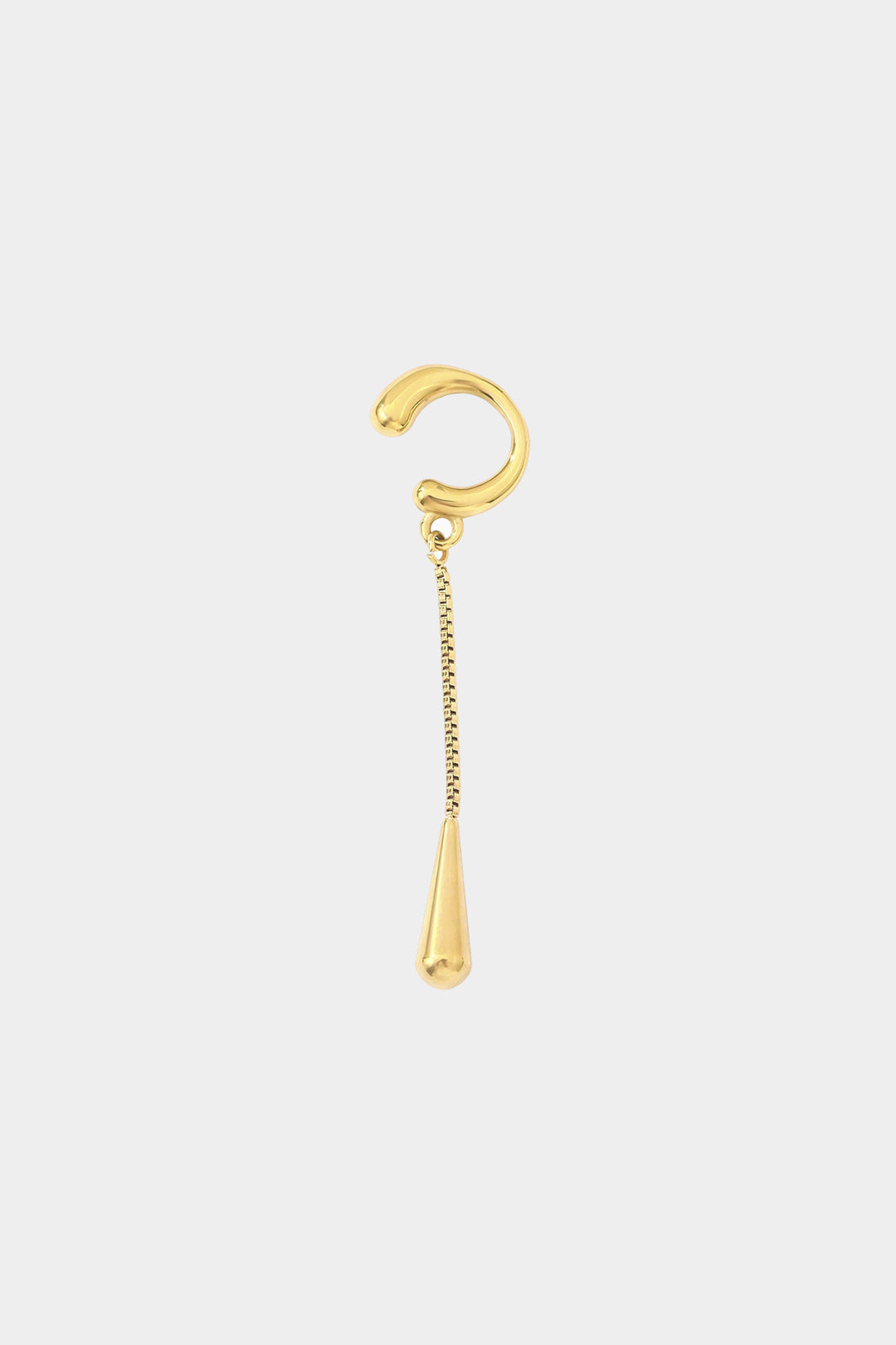 Alloy Tassel C Shape Drop Pendant Earrings