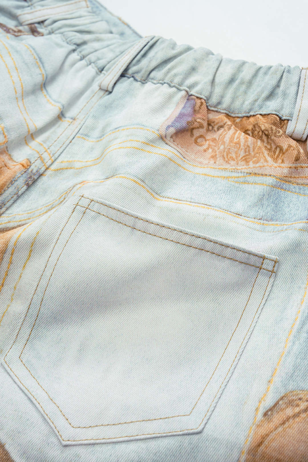 Chain Print  Wide Leg Shorts