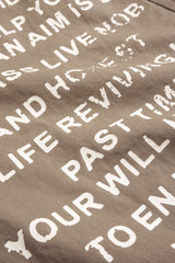 Denim Letter Print Barrel Jeans