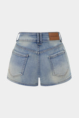 Denim Pocket Low Waist Shorts