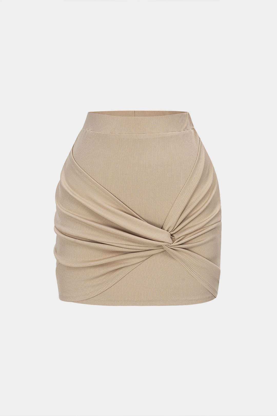 Asymmetrical High Waist Twist Knot Skirt