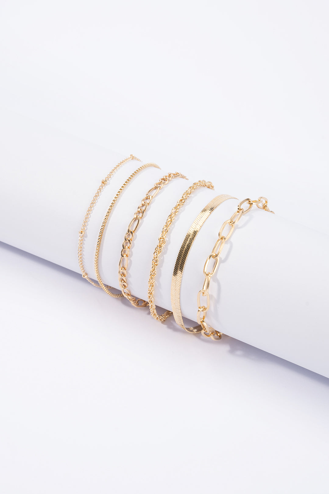 Bohemian Alloy geometric Chain Bracelets