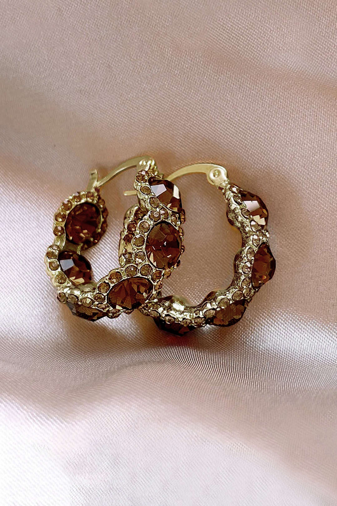 Crystal Hoop Earrings