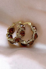 Crystal Hoop Earrings